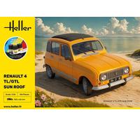 Heller 58704 Kit de démarrage Renault 4 TL/GTL Sun Roof 1/24