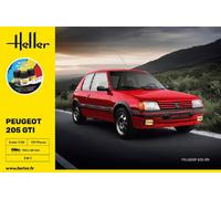 Heller 58705 - 1:24 Kit De Démarrage Peugeot 205 GTI - Neuf