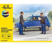 HELLER 58751 MAQUETTE STARTER KIT OFFICIERS DE LA GENDARMERIE FRANCAISE 1/24