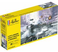 Heller 79995 - 1:72 Lcvp Barque de Débarquement Avec Équipage - Neuf