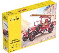 Heller 80733 Citroën C4 Pompier 1/24 : Modèle 183 Mm Détaillé Du Camion De Pompi