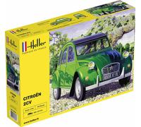 Heller Citroën 2 CV verte – Échelle 1/24 – Réf. 80765