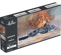 Heller Bismarck + Tirpitz TWINSET – 1:400e