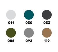 HELLER 9400 COFFRET DE COULEURS MILITARY ACRYLIC 6 X 12 ML + PINCEAU