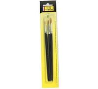 Heller - 9901 - maquette - blister 4 pinceaux (3/0 - 3 - 6 - 10) multicolore G