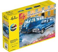 Heller - Coffret Maquette Gendarmerie Set Renault Estafette + Renault 4TL, Voiture, 1:24, Enfants, Unisex