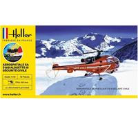 Heller Maquette Alouette III Sécurité Civile – Kit de démarrage 1:72