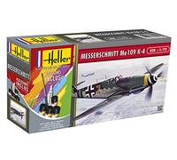 Heller Maquette, 56229, messerschmitt bf 109 k-4,1/72, Gris