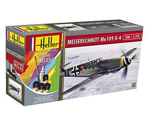 Heller Maquette, 56229, messerschmitt bf 109 k-4,1/72, Gris