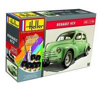 HELLER 56762 MAQUETTE VOITURE STARTER KIT RENAULT 4 CV 1/24