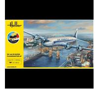HELLER - Maquette Avion Starter Kit Dc-6a/b Super Cloudmaster Af |heller|56315| 1:72 - Ref : 14588