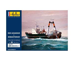 HELLER - Maquette Bateau Roc Amadour + Bodasteinur |heller|85608| 1:200 Maquette Char Promo - Ref : 12334