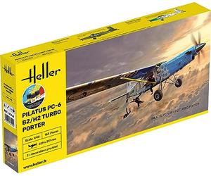 Heller Maquette d'avion : Starter kit : PILATUS PC-6 B2/H2 Turbo Porter
