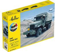 HELLER 57121 MAQUETTE MILITAIRE STARTER KIT CAMION GMC CCKW 353 1/35