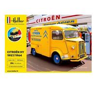 HELLER - Maquette Fourgonnette Starter Kit Citroën Hy 1957/1964 Heller 56744 1/24ème Maquette Char Promo - Ref : 12579