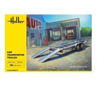 HELLER - Maquette Remorque Car Transporter Trailer |heller|80774| 1:24 Maquette Char Promo - Ref : 15117