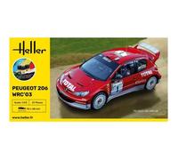 HELLER - Maquette Voiture Starter Kit Peugeot 206 Wrc'03 Heller |56113| 1:43 - Ref : 14072