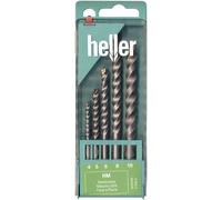 Heller Tools 17745 0 Jeu de forets spiralés pour pierre 5 pièces 4 mm, 5 mm, 6 mm, 8 mm, 10 mm tige cylindrique 1 set