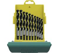 Heller 24646 0 Jeu de forets pour le bois 10 pièces 3 mm, 4 mm, 5 mm, 6 mm, 7 mm, 8 mm, 9 mm, 10 mm, 11 mm, 12 mm tige