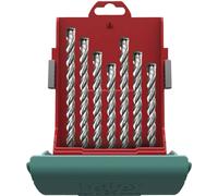 Heller Tools TRIJET 26813 4 carbure de tungstène Jeu de forets pour marteau-perforateur 7 pièces 5 mm, 6 mm, 6 mm, 8 mm, 8 mm, 10