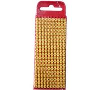 HellermannTyton WIC1-0-9-PA-YE-T1 Clip de marquage Impression 0 - 9 Plage de Ø extérieur 2 à 2.80 mm 561-01101