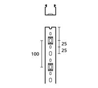 Hellermann Tyton Hellermann Tyton Goulotte de câblage HTWD-PN-25X80 25 x 80 mm 2 m PVC Quantité:2
