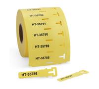 Hellermann Tyton Hellermann Tyton Plaques d'identification TAGPU12X74LOOP 12 x 74 mm PUR rouge Quantité:500