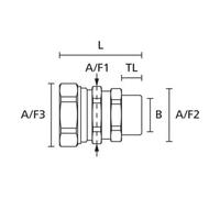 Hellermann Tyton Hellermann Tyton Raccord de compression PSRSC32-SMC-M32 pivotant Quantité:2