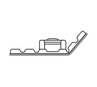 HellermannTyton - Embases adhésives Série FlexTack FMB pour surfaces rondes et angulaires Lot de 10