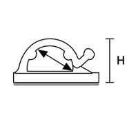 Hellermann Tyton Hellermann Tyton Support de fixation RB8-PA66-NA-C1 autocollant plat Quantité:100