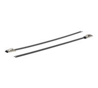 HellermannTyton 111-00288 MBT5SFC-SS316/SP-BK Serre-câble noir avec fermeture à billes, stabilisé aux UV 1 pc(s)