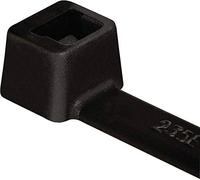 HellermannTyton 111-01950 T18R-HS-BK-C1 Serre-câble 100 mm 2.50 mm noir résistant aux intempéries 100 pc(s)