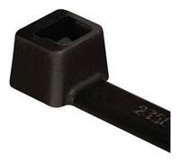 HellermannTyton 111-01960 T18R-W-BK-C1 Serre-câble 100 mm 2.50 mm noir résistant aux intempéries 100 pc(s) Noir G