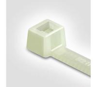 HellermannTyton 111-02159 T18L-PA66HS-NA Serre-câble Collier de Serrage Plastique Reutilisable Attache de Câble 205 mm 2.50 mm naturel stabilisé à la chaleur 100 pc(s)