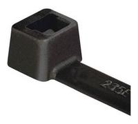 HellermannTyton Serre-câble T18I-PA66HS-BK 145 mm 2,50 mm noir stabilisé à la chaleur 100 pièces