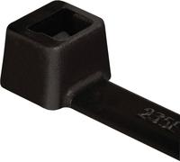 HellermannTyton 111-03260 T30R-W-BK-C1 Serre-câble 150 mm 3.50 mm noir résistant aux intempéries 100 pc(s)