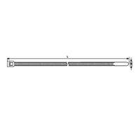 HellermannTyton 111-70110 RLT150-N66-BK-L1 Serre-câble 770 mm 8.90 mm noir réouvrable, stabilisé à la chaleur 50 pc(s)