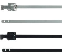 HellermannTyton 111-91161 MLT16SSC5-SS316/SP-BK Serre-câble 430 mm 5 mm noir collier métallique pour fortes charges, stabilisé