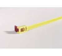 HellermannTyton 115-00001 SPEEDYTIE-PA66-YE-V1 Serre-câble 750 mm 13 mm jaune, rouge réouvrable, avec collier réouvrable, avec