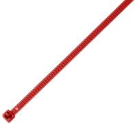 HellermannTyton 115-00003 LR55R-PA66-RD-Q1 Serre-câble 196 mm 4.80 mm rouge réouvrable, stabilisé à la chaleur 25 pc(s)
