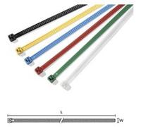 HellermannTyton Serre-câble 115-00004 LR55R-PA66-YE-Q1 196 mm jaune réouvrable 25 pcs