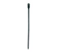 HellermannTyton 115-07190 SOFTFIX-XS-TPU-BK-XW Serre-câble 180 mm 7 mm noir réouvrable, très flexible, avec collier réouvrable 16