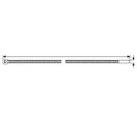 HellermannTyton 138-00033 UB270C-B-PA66-BK Serre-câble 270 mm 4.60 mm noir 100 pc(s)
