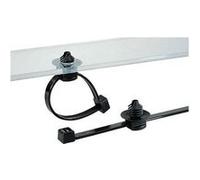 HellermannTyton 150-31097 T30LFT6LG-PA66HS/PA66HIRHS-BK Serre-câble 200 mm 3.50 mm noir avec pied ancre 500 pc(s) Noir G