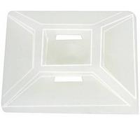 HellermannTyton 151-28459 Embase de fixation autocollant, vissable 151-28459 4 voies, sans halogène, stabilisé aux UV, résistant aux intempéries transparent