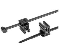 HellermannTyton 156-00948 T50ROSEC4A-PA66W-BK (100) Serre-câble avec clip 200 mm 4.6 mm noir 100 pc(s)