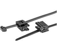 HellermannTyton Serre-câble 156-03219 T50ROSEC5A-PA66W-BK 200 mm 4,6 mm avec clip Noir 100 pcs