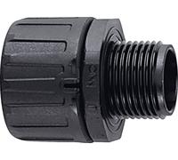 HellermannTyton 166-21009 HG67-S-M63-PA66-BK Raccord de tuyau noir droit 1 pc(s)
