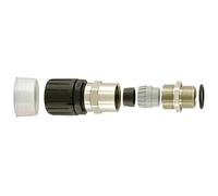 HellermannTyton 166-22100 HGL13-SCG-M16 Raccord de tuyau noir 9.80 mm droit 1