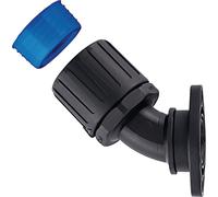 HellermannTyton 166-24201 HGL21-45FL-PA66/TPE-BK Raccord de tuyau noir 45° 1 pc(s)